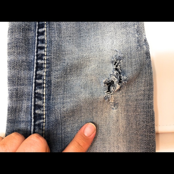 Miss Me jeans Aztec tribal destroyed  27x28 boot - Picture 5 of 8